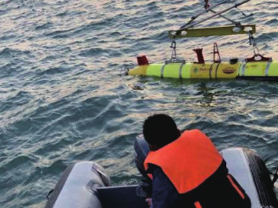 AUV作為磁信號靶標進行水下作業